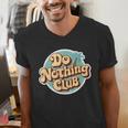 Do Nothing Club Lazy Introvert Gen Y Millennials Men's V-Neck T-Shirt