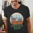 Office Zen Introvert Office Staff Secretary Employee Admin Men's V-Neck T-Shirt Office Zen Introvert Office Staff Secretary Employee Admin Men's V-Neck T-Shirt