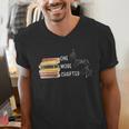 One More Chapter Sign Language Deaf Reading Book Lover Men's V-Neck T-Shirt One More Chapter Sign Language Deaf Reading Book Lover Men's V-Neck T-Shirt
