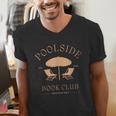Poolside Book Club Summer Reading Book Lover Swimming Shirt For Men Women Men's V-Neck T-Shirt