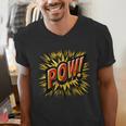 POW Comic Book Retro Artwork – Cartoon Collector Men's V-Neck T-Shirt POW Comic Book Retro Artwork – Cartoon Collector Men's V-Neck T-Shirt