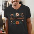 Pride And Prejudice Barely Tolerable Book Lover Bookish Men's V-Neck T-Shirt Pride And Prejudice Barely Tolerable Book Lover Bookish Men's V-Neck T-Shirt