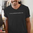 In My Published Author Era Cute Book Lover Writer Retro Men's V-Neck T-Shirt In My Published Author Era Cute Book Lover Writer Retro Men's V-Neck T-Shirt