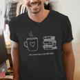 There Is No Such Thing As Too Many Books Bibliophile Men's V-Neck T-Shirt