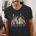 There Is No Such Thing As Too Many Books Lover Men's V-Neck T-Shirt There Is No Such Thing As Too Many Books Lover Men's V-Neck T-Shirt