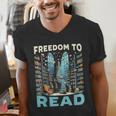 Read Banned Books Bookworm Book Lover Reading Literature Men's V-Neck T-Shirt Read Banned Books Bookworm Book Lover Reading Literature Men's V-Neck T-Shirt