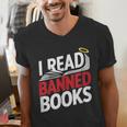 I Read Banned Books Defiant And Bold Men's V-Neck T-Shirt