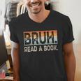 Read A Book Bruh Cool Ela English Teacher Reading Literature Men's V-Neck T-Shirt