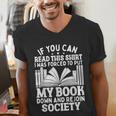 If You Can Read This For Book Lovers Reading Men's V-Neck T-Shirt If You Can Read This For Book Lovers Reading Men's V-Neck T-Shirt