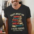 I Read Books Bookworm Halloween Men's V-Neck T-Shirt