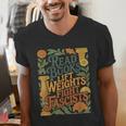Read Books Lift Weights Fight Fascists Reading Lover Men's V-Neck T-Shirt
