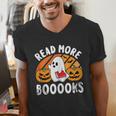 Read More Books Teacher Halloween Men Women Men's V-Neck T-Shirt Read More Books Teacher Halloween Men Women Men's V-Neck T-Shirt