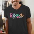 Read Your Heart Out Reading Librarian Book Across America Men's V-Neck T-Shirt