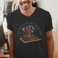 I Read Past My Bedtime Book Flower Butterfly Moon Bookish Men's V-Neck T-Shirt I Read Past My Bedtime Book Flower Butterfly Moon Bookish Men's V-Neck T-Shirt
