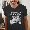 I Read Past My Bedtime Late Night Readers Book Club Men's V-Neck T-Shirt I Read Past My Bedtime Late Night Readers Book Club Men's V-Neck T-Shirt