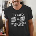 I Read Reading Book Librarian Across America Men Women Kids Men's V-Neck T-Shirt