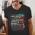 Read My Shirt Day For Kids Boy Girls i Will Read Book Men's V-Neck T-Shirt Read My Shirt Day For Kids Boy Girls i Will Read Book Men's V-Neck T-Shirt