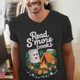 Read S'More Books Around Campfire National Book Week Men's V-Neck T-Shirt Read S'More Books Around Campfire National Book Week Men's V-Neck T-Shirt