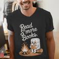 Read S'More Books Camping Outdoors Reading Campfire Smores Men's V-Neck T-Shirt Read S'More Books Camping Outdoors Reading Campfire Smores Men's V-Neck T-Shirt