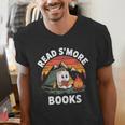 Read S'More Books Cute Campfire Reading Book Lovers Men's V-Neck T-Shirt Read S'More Books Cute Campfire Reading Book Lovers Men's V-Neck T-Shirt