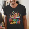 Readers Are Leaders Motivational Reading Book Quote Men's V-Neck T-Shirt Readers Are Leaders Motivational Reading Book Quote Men's V-Neck T-Shirt