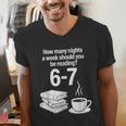 Reading 67 Meme English Teacher Book Lover Men's V-Neck T-Shirt Reading 67 Meme English Teacher Book Lover Men's V-Neck T-Shirt