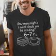 Reading 67 Six Seven English Teacher Book Lover Librarian Men's V-Neck T-Shirt