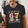 Reading 67 Teacher Six Seven Reading 6 7 Book Lover Men's V-Neck T-Shirt Reading 67 Teacher Six Seven Reading 6 7 Book Lover Men's V-Neck T-Shirt