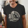 Reading Book Bookish Book Club Bookmarks Are For Quitters Men's V-Neck T-Shirt