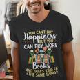 Reading You Can't Buy Happiness But You Can Buy More Books Men's V-Neck T-Shirt