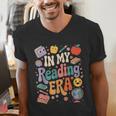 In My Reading Era Books Lovers Men Women Kids Men's V-Neck T-Shirt