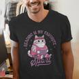 Reading Is My Favorite Sport Bookworm Cat Lover Book-Club Men's V-Neck T-Shirt Reading Is My Favorite Sport Bookworm Cat Lover Book-Club Men's V-Neck T-Shirt