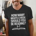 Reading Meme 6 To 7 Nights a Week Book Appreciation Men's V-Neck T-Shirt