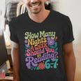 Reading Six Seven Meme Book Lover 67 Teacher 6 7 Men's V-Neck T-Shirt