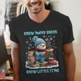 Reading Snow So Many Books Christmas Snow Little Time Men's V-Neck T-Shirt Reading Snow So Many Books Christmas Snow Little Time Men's V-Neck T-Shirt