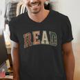 Reading Tee Read Books Teacher Librarian Book Lover Bookworm Men's V-Neck T-Shirt