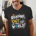 Reading Is Out Of This World Space Book Lover Kids Men's V-Neck T-Shirt