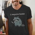 i Require Books Raccoon Men's V-Neck T-Shirt i Require Books Raccoon Men's V-Neck T-Shirt