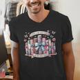 There’s No Such Thing As Too Many Books Men's V-Neck T-Shirt
