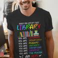 Retro Librarian Book Reader Library Book Reading Men's V-Neck T-Shirt Retro Librarian Book Reader Library Book Reading Men's V-Neck T-Shirt
