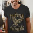 Retro Vintage The Thirteen Until The Darkness Claims Us Book Men's V-Neck T-Shirt Retro Vintage The Thirteen Until The Darkness Claims Us Book Men's V-Neck T-Shirt