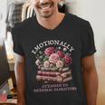 Romance Book Women Emotionally Attached Fictional Characters Men's V-Neck T-Shirt