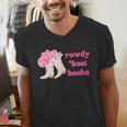 Rowdy 'Bout Books Cowboy Lovers Men's V-Neck T-Shirt Rowdy 'Bout Books Cowboy Lovers Men's V-Neck T-Shirt