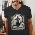 Salem Witch Book Club Vintage Halloween Cat Book Lover Men's V-Neck T-Shirt Salem Witch Book Club Vintage Halloween Cat Book Lover Men's V-Neck T-Shirt