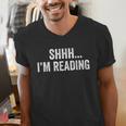 Shhh I'm Reading Book Lover Bookish Read Lover Outfit Men's V-Neck T-Shirt