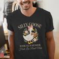 Silly Goose Book Club Member Reading Lover Men's V-Neck T-Shirt Silly Goose Book Club Member Reading Lover Men's V-Neck T-Shirt