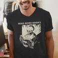Skeleton Read More Books Men's V-Neck T-Shirt