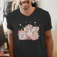 Smells Like Cowboy Romance Book Lover Men's V-Neck T-Shirt Smells Like Cowboy Romance Book Lover Men's V-Neck T-Shirt