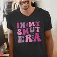 In My Smut Era Groovy Smut Book Reading Spicy Book Romance Men's V-Neck T-Shirt In My Smut Era Groovy Smut Book Reading Spicy Book Romance Men's V-Neck T-Shirt