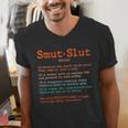 Smut Slut Sayings Definition Sarcastic Book Lover Men's V-Neck T-Shirt